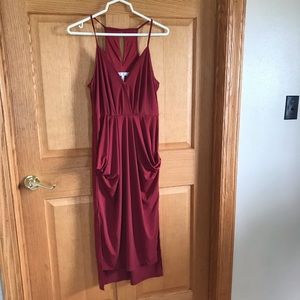 BCBGeneration Faux Wrap Midi Dress